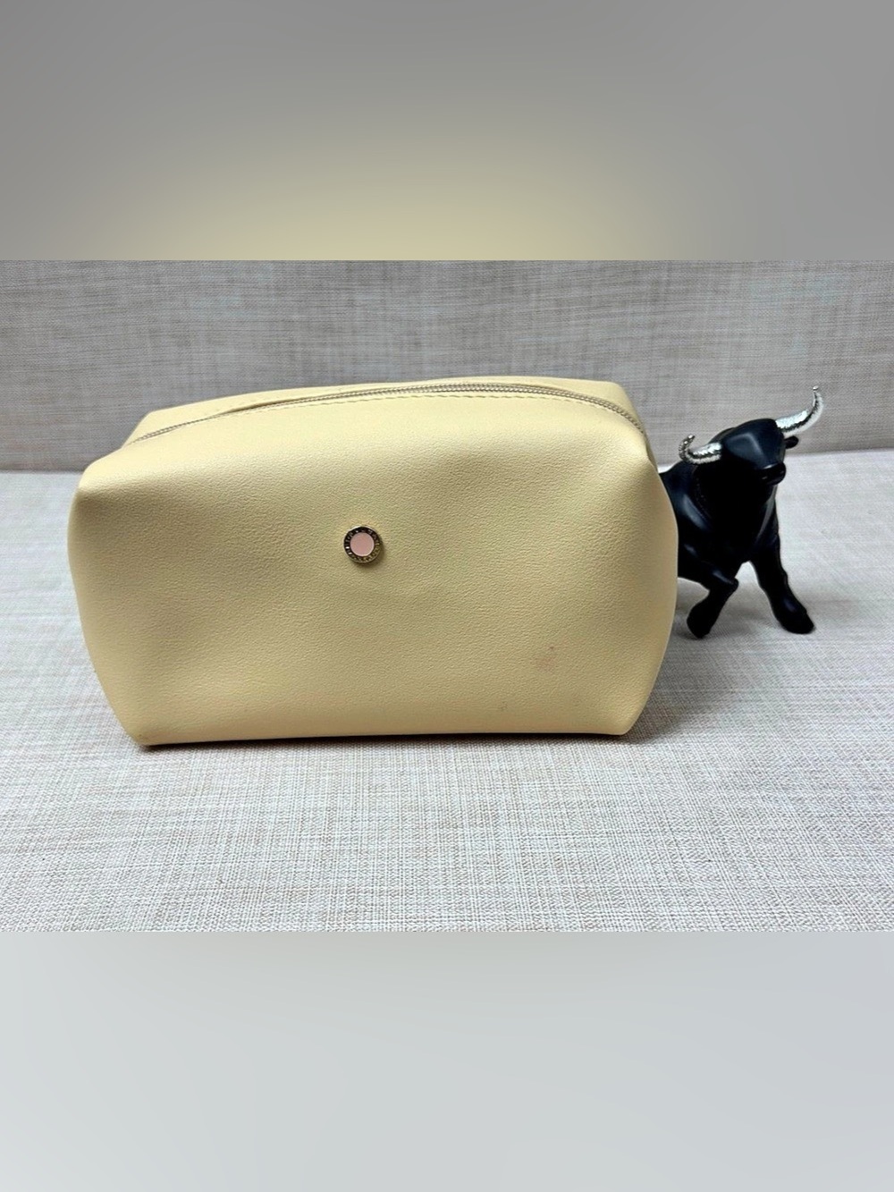 Bvlgari Parfums Amenity Cosmetic Pouch Yellow & Pink